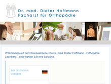 Tablet Screenshot of dr-hoffmann-leonberg.de